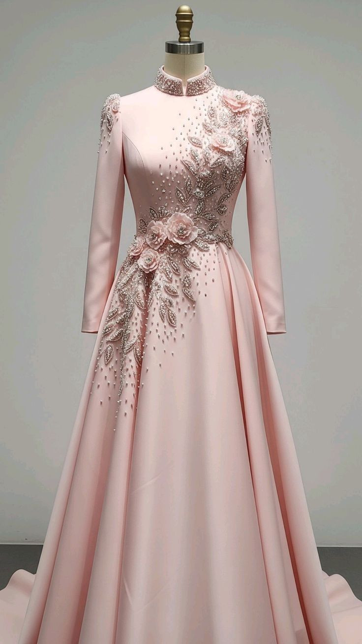 Self Design, Embellished, Embroidered Satin Blend, Net Semi Stitched Flared/A-line Gown